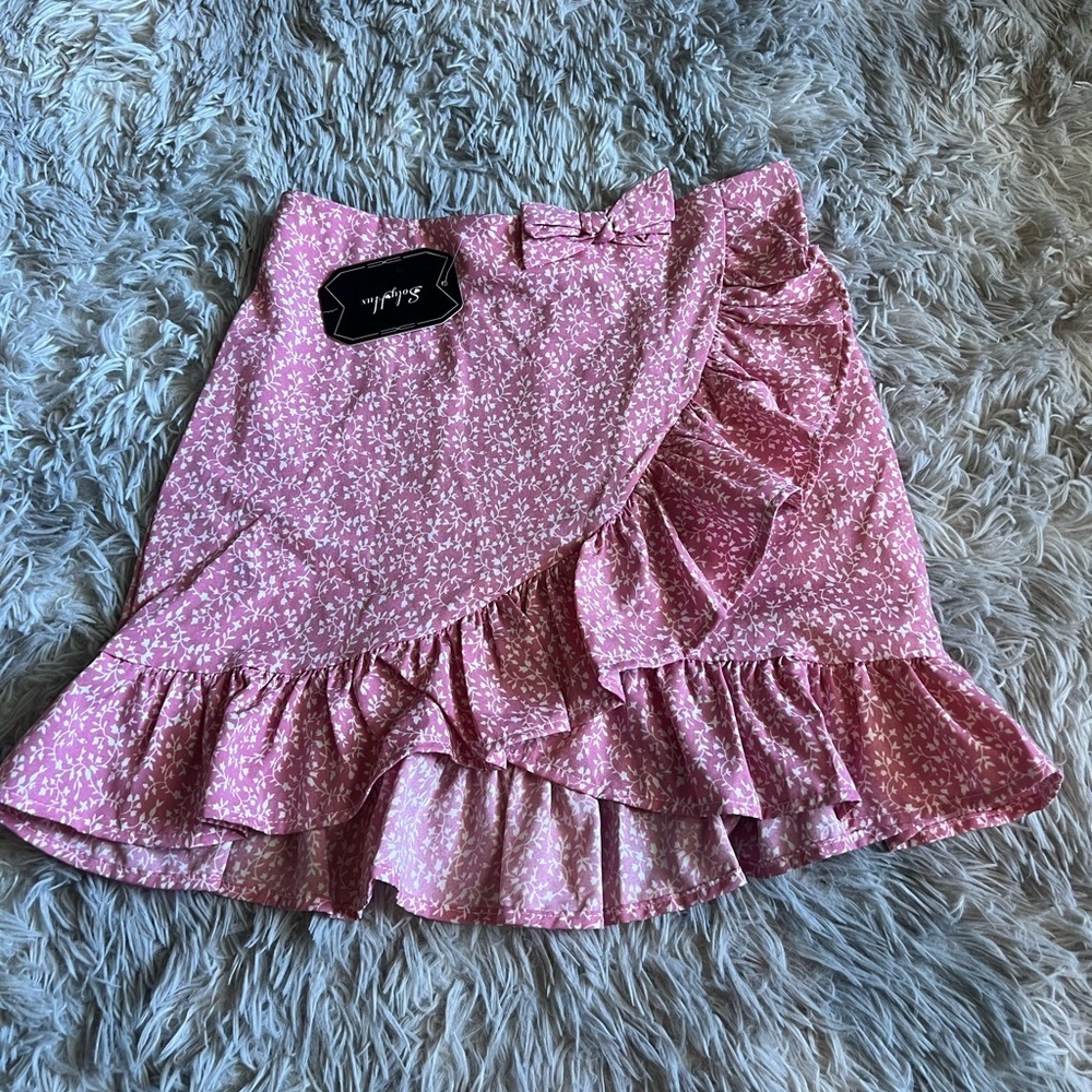 NWT‎ Soly Hux pinkish floral girls skirt